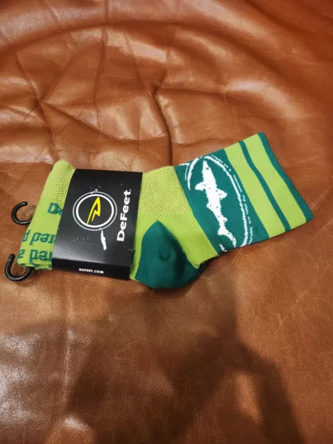 DeFeet® Sports Sock Green/lime w/ Dogfish Head Design Size M