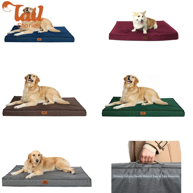 Tail Stories Orthopedic Memory Foam Egg-Crate Soft Mattress Pad forLarge Dog Bed