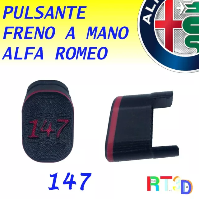 PULSANTE FRENO A MANO ALFA 147 tasto romeo ROSSO handbrake GT