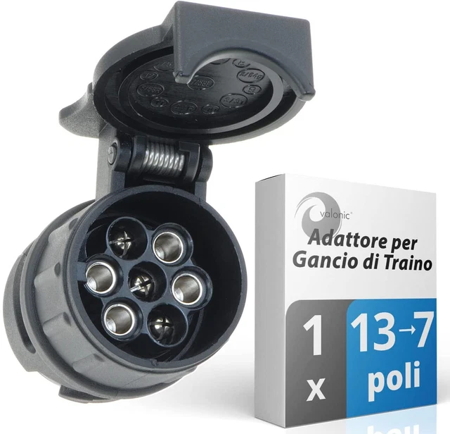 Adattatore per rimorchio da 7 poli a 13 poli - Connettore convertitore per presa elettrica di roulotte, camper, camion, auto | Leroy Merlin