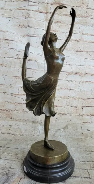 Boquilla Bailarina Dancer Firmado Bronce Estatua Figura Caliente Reparto Ganga