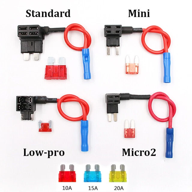 STANDARD MINI MICRO2 LowProfile Fuse Tap AddACircuit Blade Holder