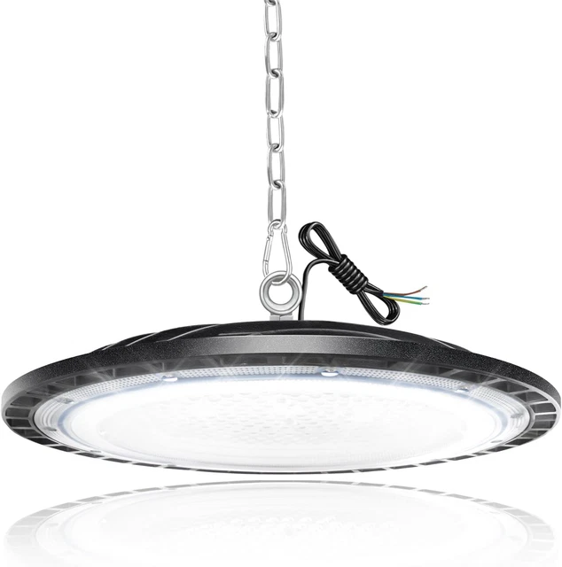 Treoir 150W Faretto LED UFO,18000LM LED Industriale Faretto 6500K Bianco Freddo Lampada Da Officina,IP65 Impermeabile Interni Industriale LED Lampada LED UFO Per Magazzini Garage Fabbrica(2pcs