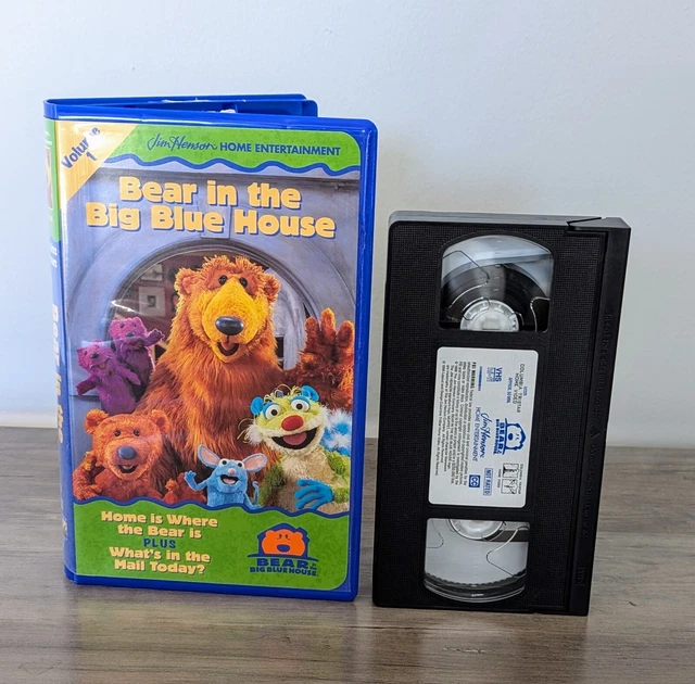 BEAR IN THE Big Blue House Vol 1 VHS 1998 Blue Clamshell Jim Henson ...