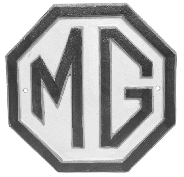 MG Sign Repro Large 24cm Cast Iron  Garage Advertising Plaque Man Cave