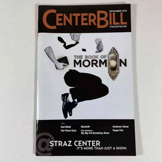CenterBill Playbill: The Book of Mormon - Straz Center, November 2013