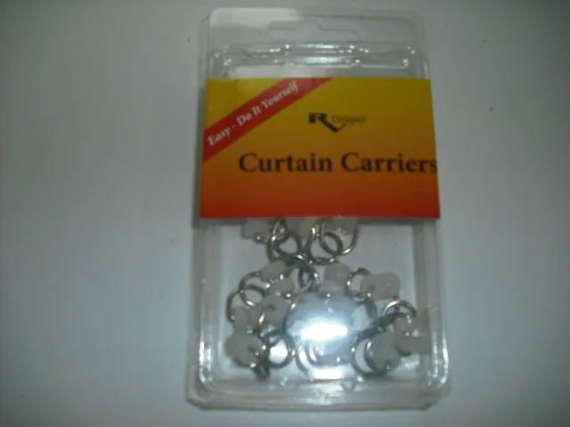 RV - Drapery Hardware - 2 Wheel Curtain Carriers w/ Rings Only - No Hook - NEW!