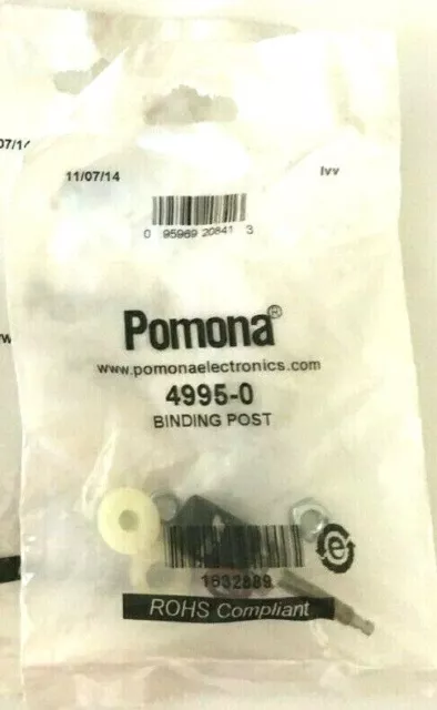 Pomona Binding Post NIP 4995-0 ROHS Compliant Free Shipping