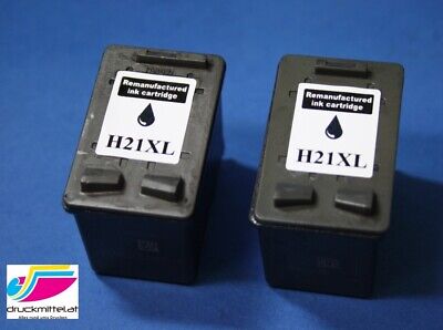 2x Stampante Cartuccia per HP 21 XL Deskjet F370 F 375 F380 F2180 F2224 F2280