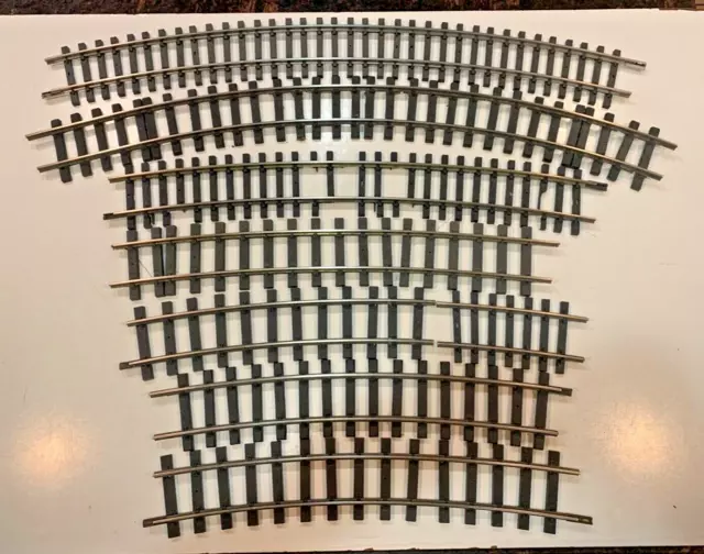 13 Feet Aristocraft "G" Scale 20 Foot Diameter Solid Brass Curved Track 13 Feet Aristocraft "G" Scale 20 Foot Diameter Solid Brass Curved Track