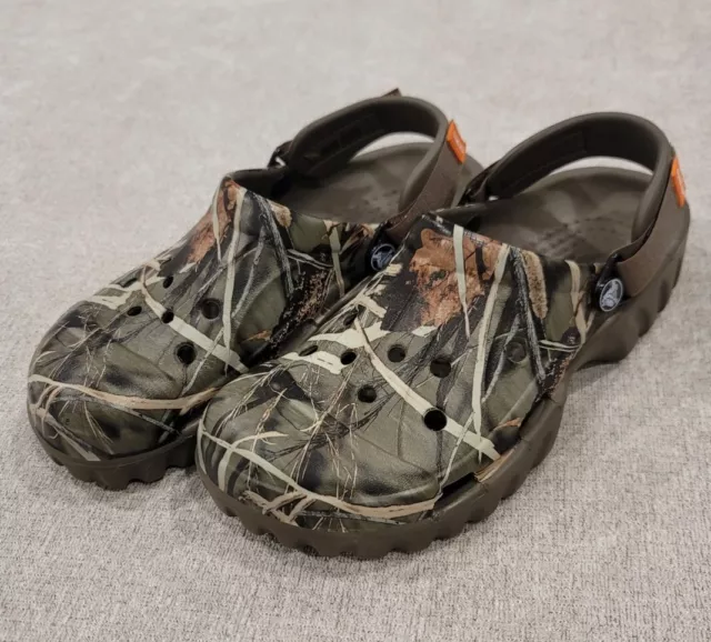 Crocs Unisex Off Road Sport Realtree Max-5 Clog Mens 7 Womens 9 Adjustable Camo