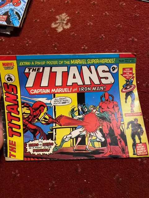 The Titans #10 - Marvel Comics - British Comics - 1975