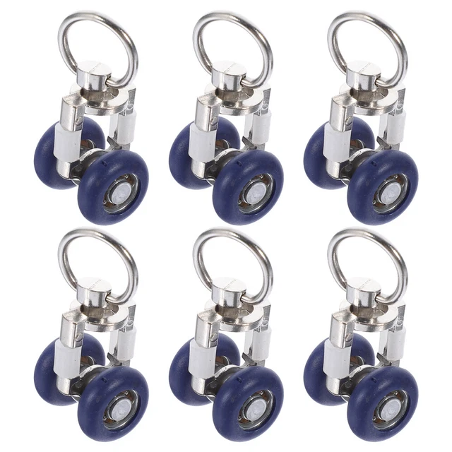 30 Pcs Acier Inoxydable Poulie De Piste Pinces À Rideaux Attelage Réglable