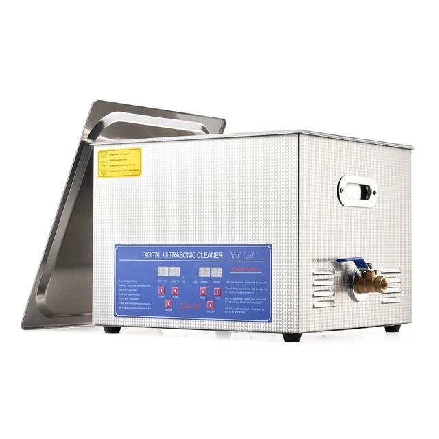Ultrasonic Cleaner with Heater Timer, 360W Ultrasonic Cleaning Machine 4 Gal