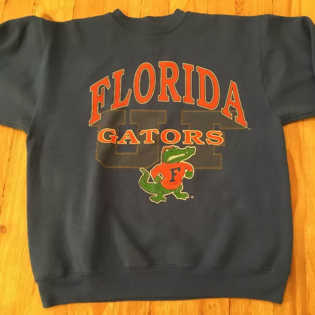 Vintage Florida Gators Crewneck Sweatshirt Large LOGO 7 Blue