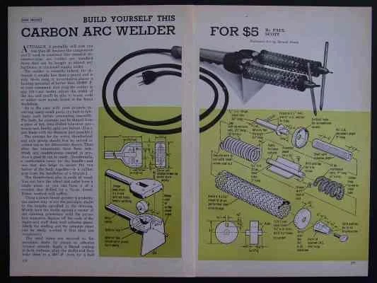 Carbon Arc Welder Simple How-To build PLANS Resistance-type