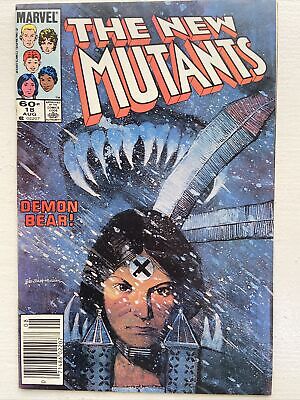 NEW MUTANTS #18 (1984) NEWSSTAND 1st WARLOCK & DEMON BEAR |  X-MEN MARVEL COMICS