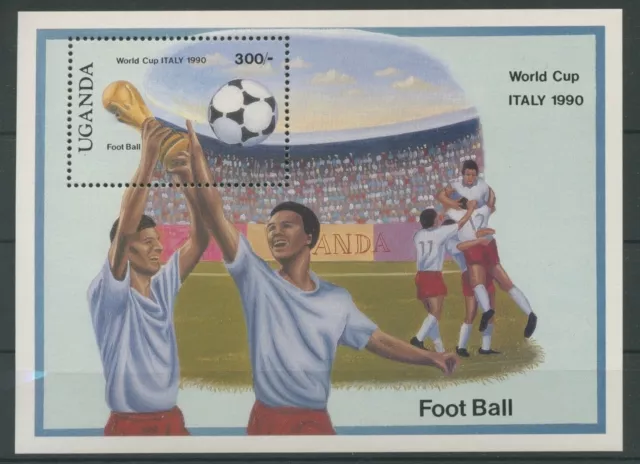 Uganda 1989 Fußball Block 90 postfrisch (G3509)