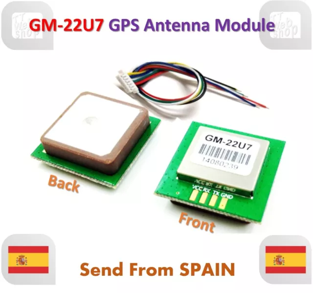 GM-22U7 GNSS GPS GLONASS Module Receiver Antenna UART Output Protocol