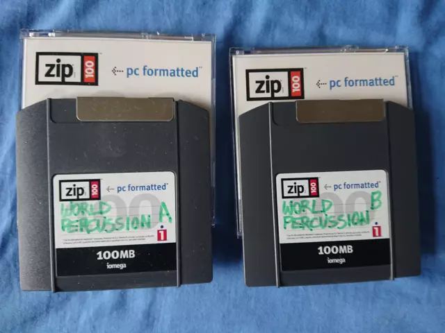 EMU World Percussion/Ensembles sample collection on 2 ZIP100 disks