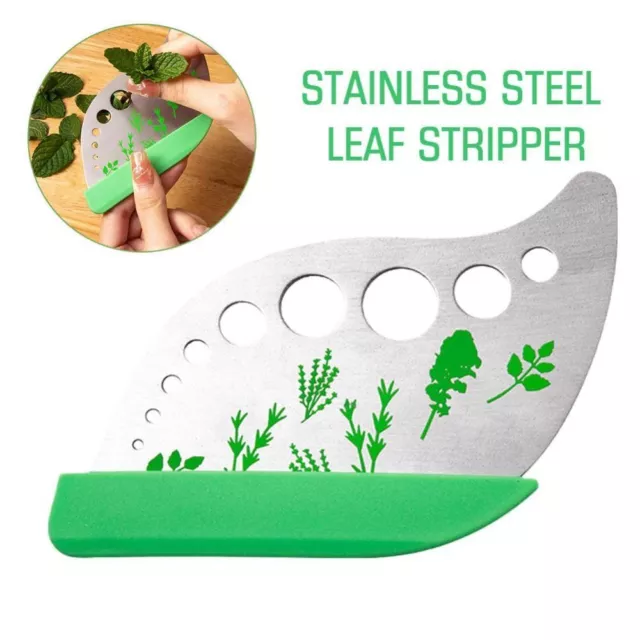 Multifunctional Herb Cutter Stainless steel Leaf Stripper Rosemary Stripper