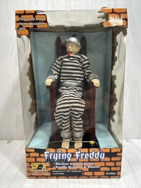 Rare “FRYING FREDDY” Halloween Prop Animated Man In Electric Chair Shakes/Scream