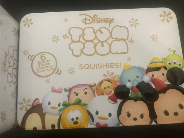 disney Christmas xmas tsum tsum squishies gift tin set Mickey N Minnie / Friends 3