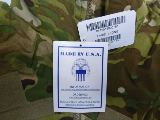 OCP Multicam ECWCS Gen III Class 2 Level 4 Wind Shirt  Jacket NEW 6