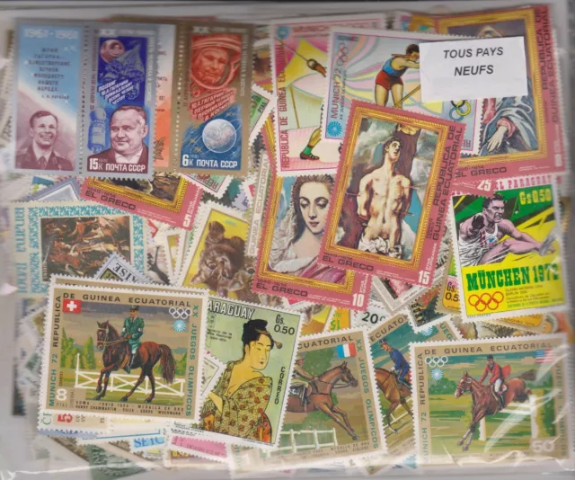 1000 Worldwide All Different Mint stamps Lot