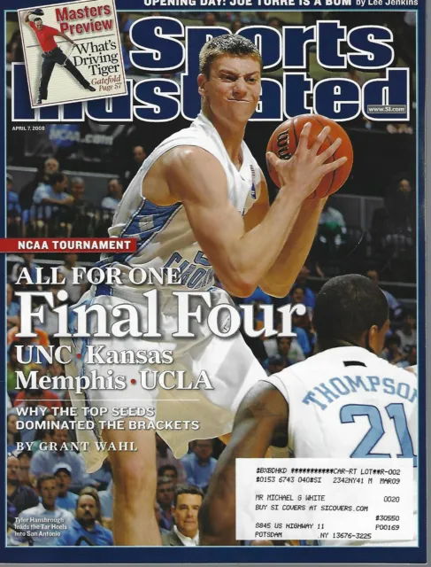 Sports Illustrated April 7 2008 Tyler Hansbrough North Carolina
