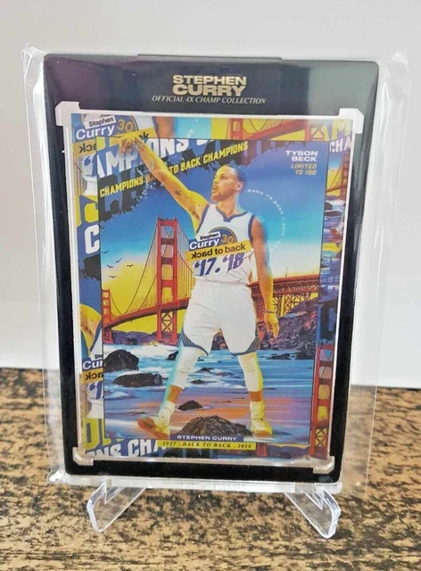 TYSON BECK STEPHEN Curry 2018 Champ Card (Back To Back) Limited To 