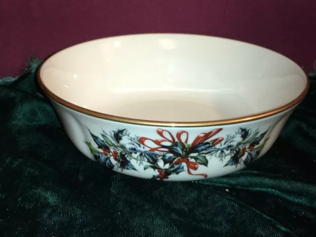 Lenox Winter Greetings All Purpose Bowl NEW with tags USA second quality ivory