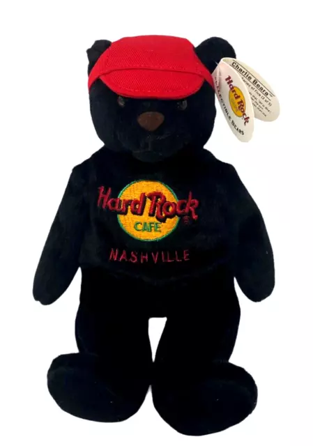 Vintage 2001 Hard Rock Cafe Collectible Bears Nashville Charlie Beara Black Bear