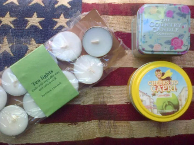 Bath & Body Works and The Country Candle Co. Duftkerzen & 9 Teelichter