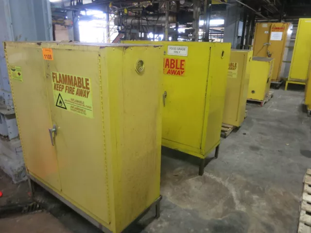 Flammable storage lab cabinet, approx. 30 gal. cap.
