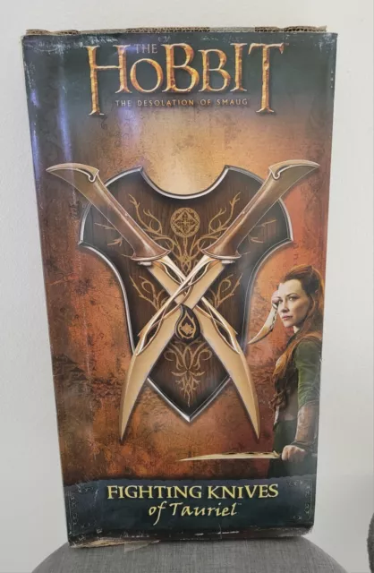 Hobbit Lord Of The Rings United Cutlery Tauriel Fighting Knives UC3044 LOTR New