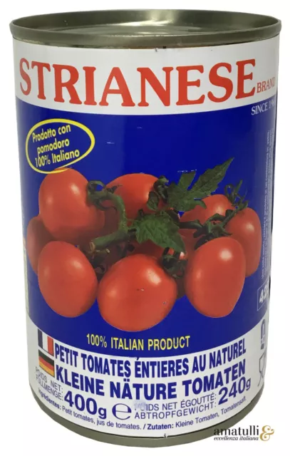 Strianese pomodorini - Kirschtomaten - kleine Tomaten - 400g Konserven Dose