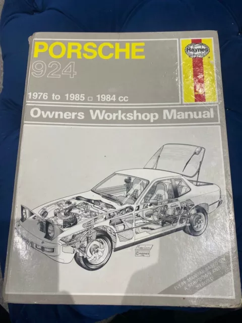 Porsche 924 Lux Turbo Carrera GT & special editions  workshop manual 1976-85