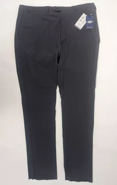 NEW-Size 44R Mens Hart Schaffner Marx Dress Pants NewYork Stretch Polyamide Gray