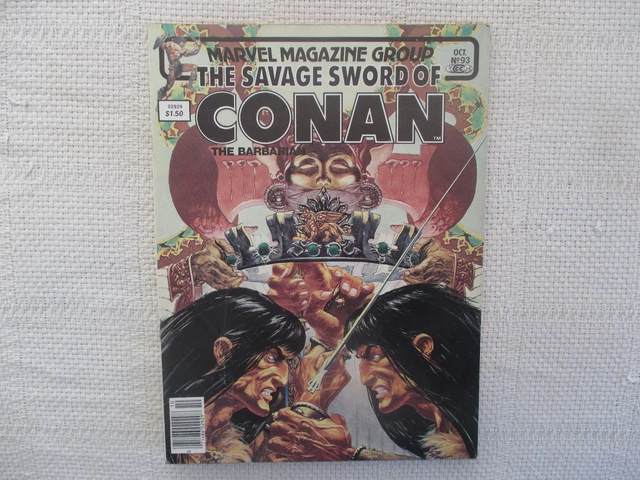 1983 L'ÉPÉE SAUVAGE de Conan le barbare #93 Marvel Comics FN EUR 9,74