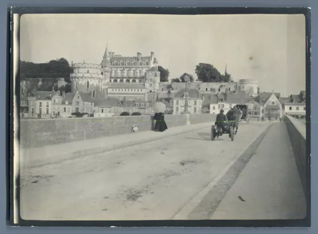 France, Château d&#039;Amboise  Vintage silver print.  Tirage argentique d&#03