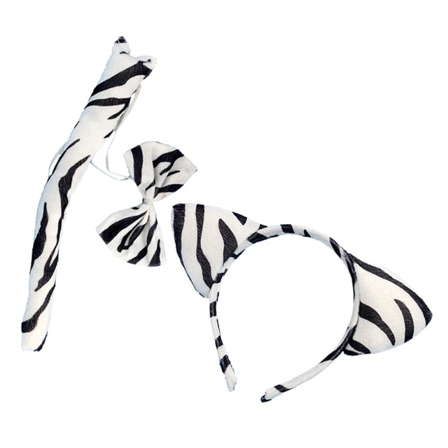 3PCS Children Cartoon Costume Suit Headband Bow Tie Tail Set Performance Props