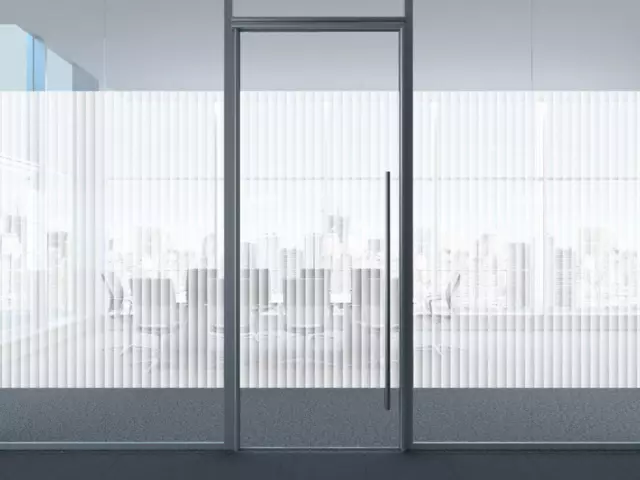 Patterned Decorative White Frosted Window Film - Privacy Frosted Glass Film BORE