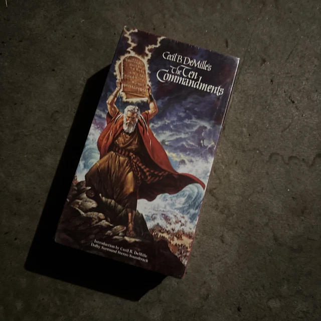THE TEN COMMANDMENTS (VHS) Cecil B DeMille VHS Factory Sealed Paramount ...