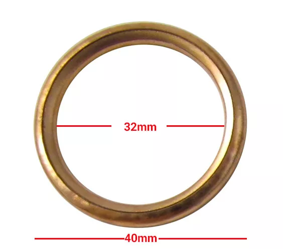 Exhaust Gaskets 40mm Copper