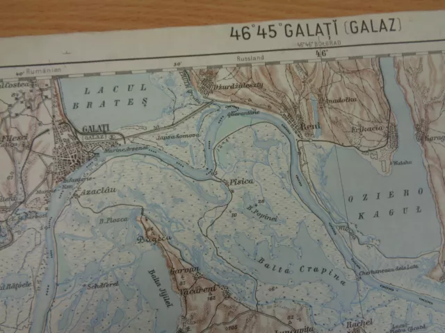 PAIR of WW1 AUSTRO-HUNGARIAN Military Maps of the ROMANIAN / RUSSIAN Border. 3