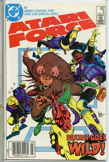 Atari Force 1984 series # 3 Canadian variant fine comic book