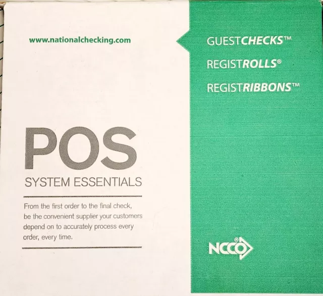POS System Essentials Checks Register Rolls Print Ribbon New OB