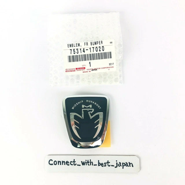 TOYOTA GENUINE 00-05 MR2 Spyder MRS ZZW30 Front MIDSHIP Emblem Badge 75314-17020