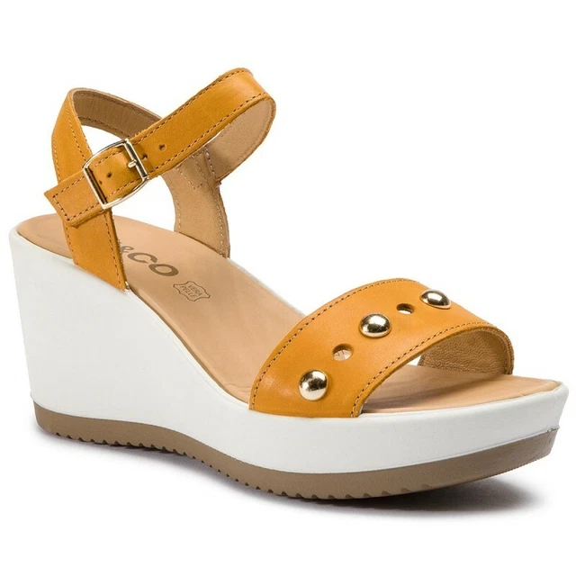 SCARPE SANDALO SANDALI Donna Igieco Igi E Co 3174244 Pelle Ocra